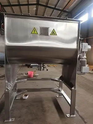 New 60 Cubic Foot Stainless Steel Ribbon Mixer, 12 HP #5512857