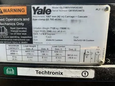 Used 2018 YALE GLC080VX Misc Forklifts Illinois US | Somerset Equipment Sales #1543010