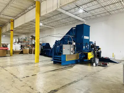 USED HARRIS WOLVERINE TWO-RAM BALER