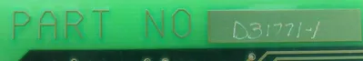 REFURBISHED STOCK EQUIPMENT D31771-1 CONTROL BOARD A26491-A 110037382/80 D317051