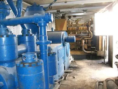 USED IDECO MM-550 DUPLEX MUD PUMP PACKAGE