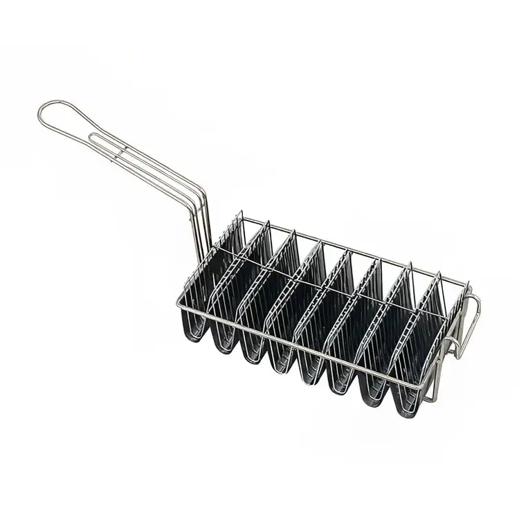 New | in-Stock Browne New Browne Taco Basket, Hold 8 Shells, 12x6.5x3"/30.5x16.5x7.6cm (79218) Food, Restaurant, & Bakery Parts & Accessories Illinois US | Falcon Restaurant Supply #1375066