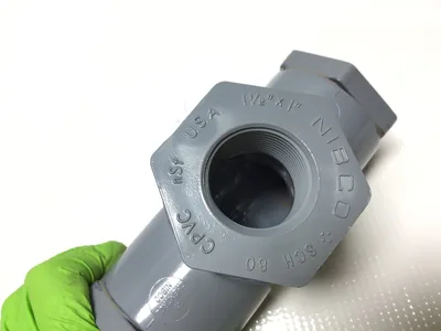 Rosemount 2002011 Flow-Through Tee 1-1/2″ CPVC, 1″ NPT Process Connection