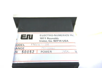 NEW ELECTRO NUMERICS EN55L5-08 PANEL METER EN55L508
