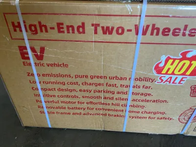 New SDLANCH EV Electric Scooter, Battery Operated, Steel Frame, Painted Plastic Shell, LED Running L...