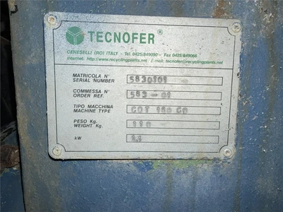 USED TECNOFER CD720X1500
