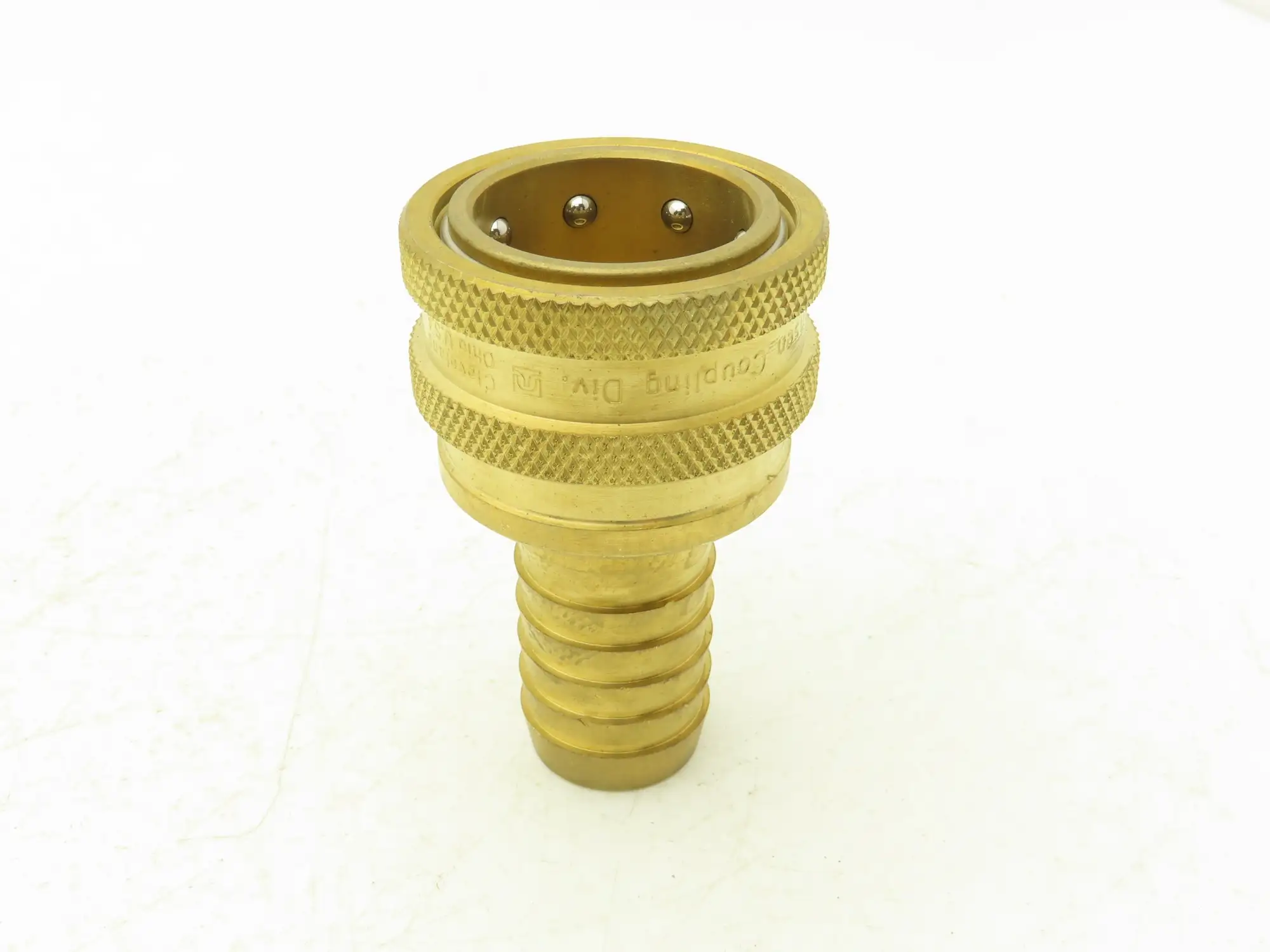 Hansen 8-ST Quick Disconnect Coupling ST Series 1" Hose 1" Body NBR Seal Brass