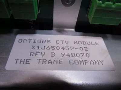 Trane X13650452-02 Options CTV Module Rev. B Used