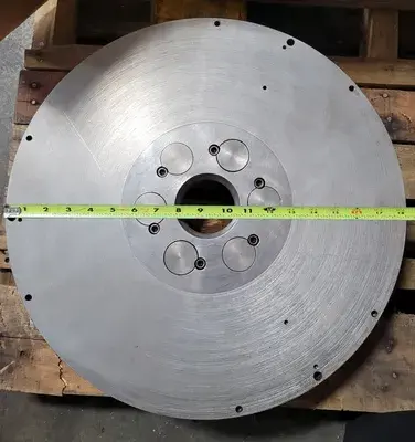 D1-6 LATHE PLATE, 18-1/4" OD, 3" THRU HOLE, 6 PIN D1-6 MOUNT, 4-1/8" HUB ID