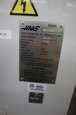 Used HAAS SUPER MINI MILL Vertical Machining Centers Minnesota US | Machinesused.com #1368604