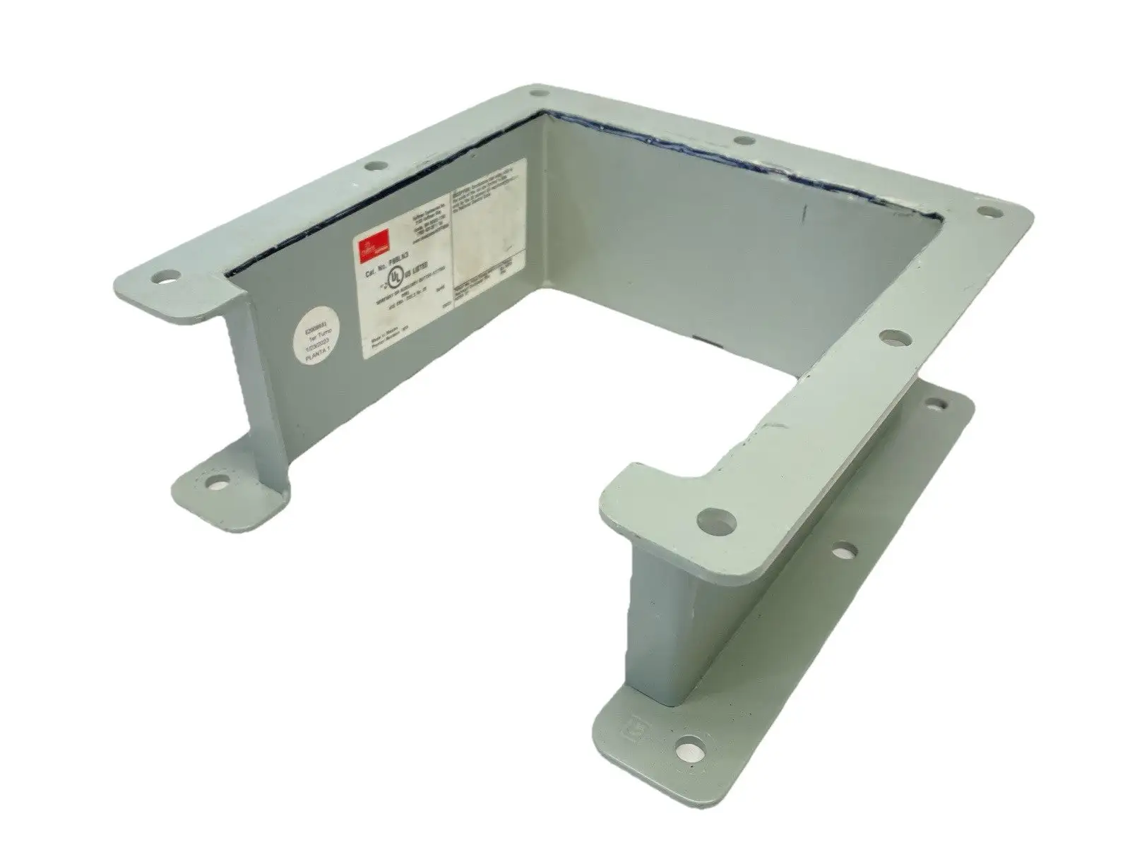 F66LN3,19950 | Hoffman F66LN3 Nipple Lay-in Hinged-Cover Gray 6" x 6" x 3" 19950 - Used