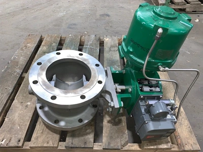 8" -150# Fisher V-Ball Control Valve; Stainless; Rebuilt Condition!