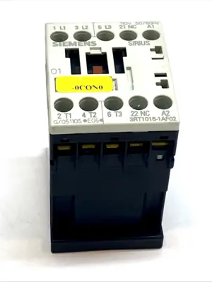 USED SIEMENS SIRIUS S00 3‑POLE 9A CONTACTOR 4KW 400V 110V AC COIL