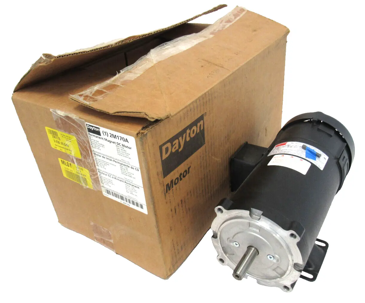 NEW DAYTON 2M170A DC PERMANENT MAGNET MOTOR 1 HP 90VDC