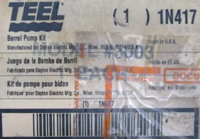 NEW TEEL 1N417 ROTARY DRUM PUMP
