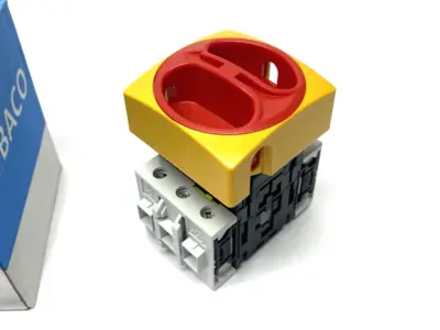 New | in-Stock BACO Emergency Disconnect Switch 4-Poles, 63A Current 222 105 Relays & Switches Michigan US | Maverick Industrial Sales #1400762