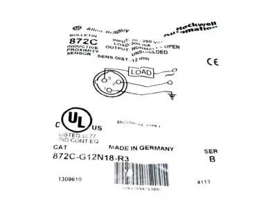 NEW ALLEN BRADLEY 872C-G12N18-R3 PROXIMITY SENSOR 872CG12N18R3