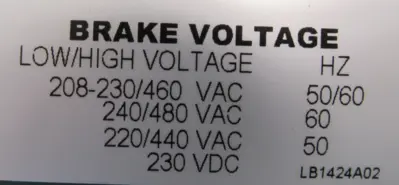 NEW BALDOR VBM3538-S MOTOR .5HP 208-230/460V 56C 1740RPM