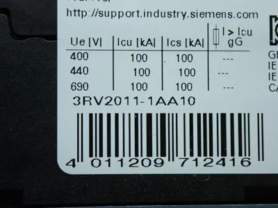 NEW SIEMENS 3RV20111AA10