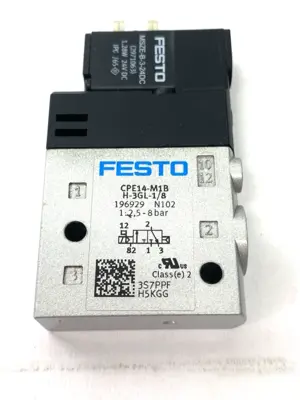 USED FESTO SOLENOID VALVE 3/2-WAY MONOSTABLE 196929