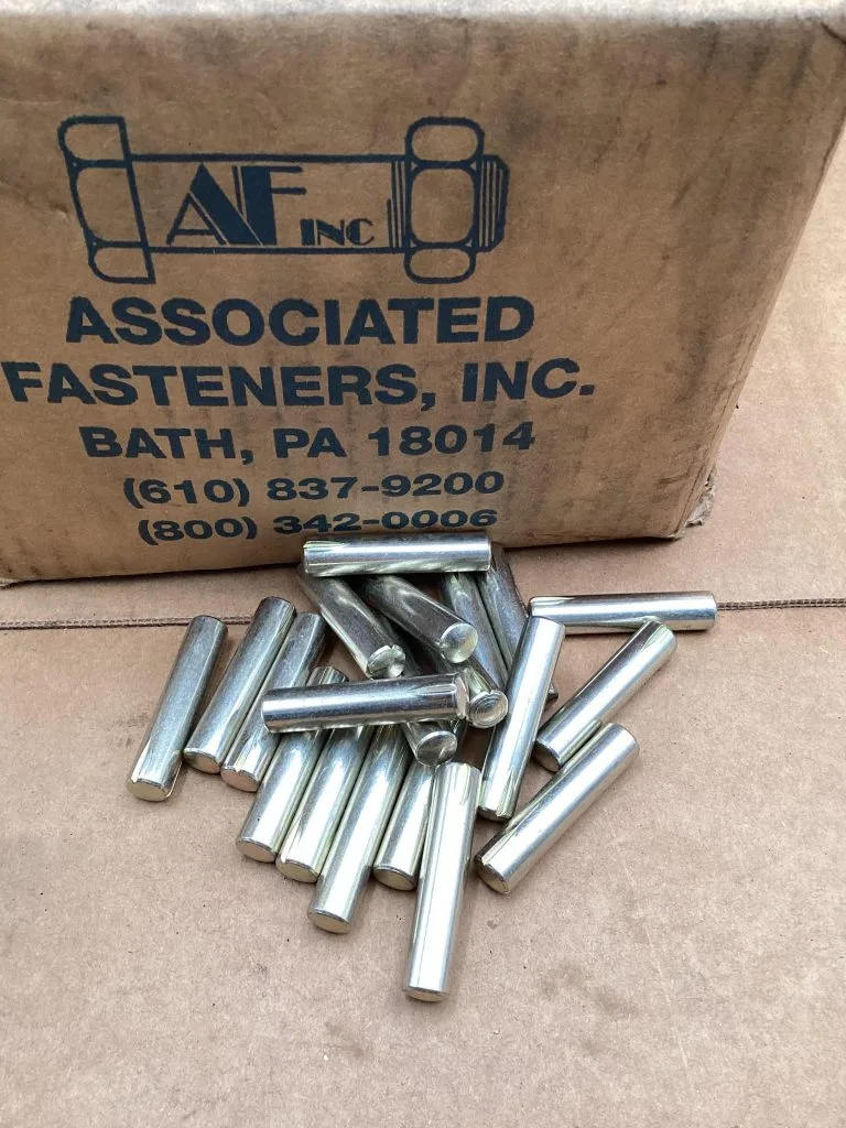 7/16 X 2 Groove Pin Yellow Plated; 400/Box -NIB