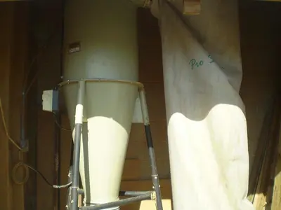 EXTREMA  DC-253C, 5 HP COMBINATION CYCLONE/BAG TYPE DUST-COLLECTOR