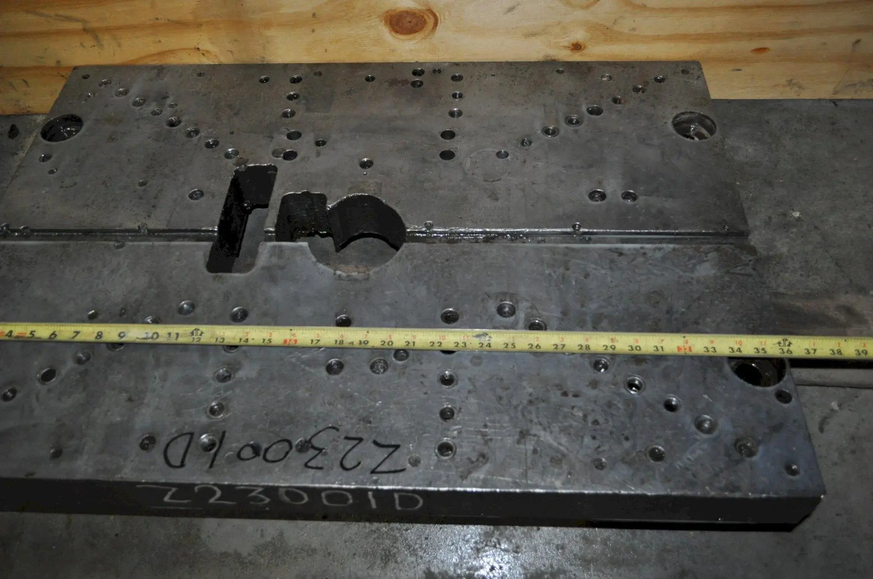36" X 25" X 3" Bolster Plate
