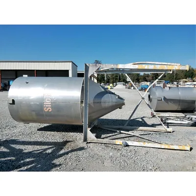 Used Aluminum Cone Bottom Hopper - 150 cu/ft