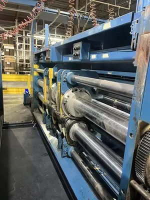 50" x 130" McKinley 2 color Flexo Folder Gluer with die cut section