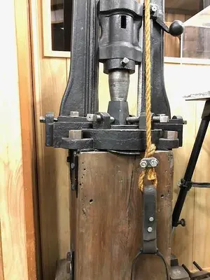 5350-385 Antique Rare Foot Drop Hammer Press Circa 1890 MFG. by Blundell & Co.