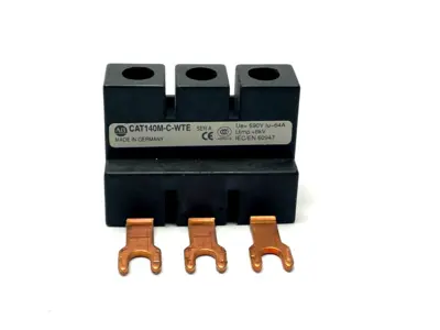 CAT140M-C-WTE | Allen Bradley  Contact Block 600V 64A LOT OF 2 - Used