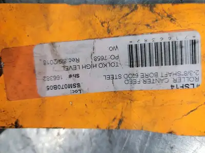 Canter Feed Roller No. LSF14, 2-3/8" Shaft Bore, 6" OD, Steel