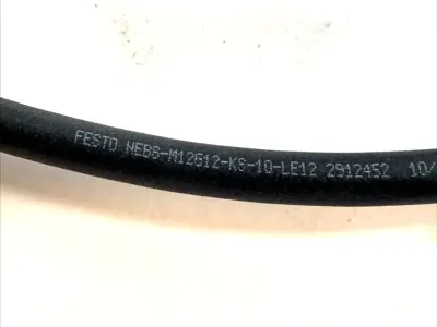 USED FESTO CONNECTING CABLE M12 12‑PIN FEMALE 10M 2912452