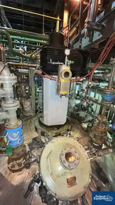 USED 3V Tech 5,000 Gal 3V Tech Glass Lined Reactor, 100/125#
