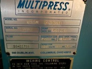 MULTIPRESS WR65 C Frame and Gap Frame Press | Kempler Machinery (4)