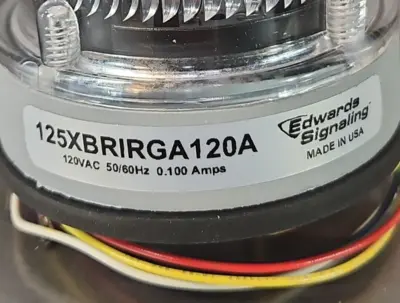 Edwards Signaling 125XBRIRGA120A Visual Signal Light (BIN435)