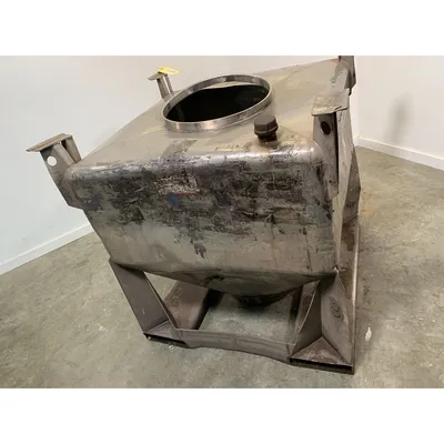 Used 1000 Liter (35 cu. Ft) IBC Matcon Stainless Steel Portable Tote Bin
