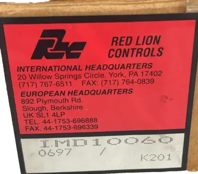 NEW RED LION IMD10060 APOLLO VOLTAGE METER