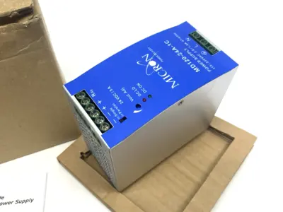 New | in-Stock Micron DINergy™ Rail Mountable Power Supply, 120W, Single Output DIN Rail Power Supplies Michigan US | Maverick Industrial Sales #1391115