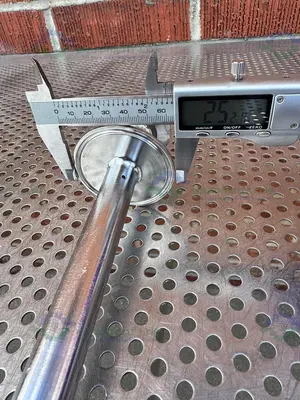 Stainless Steel Spray Ball w/ 1.5" to 2.5" Sanitary Fitting
