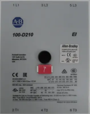ALLEN BRADLEY 100S-D210EZJ22C SAFETY CONTACTOR SER.B (NEW SURPLUS)