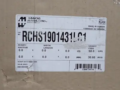 USED HAMMOND MANUFACTURING RCHS1901431LG1