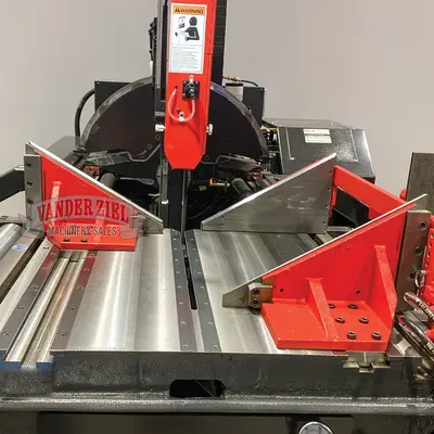 Amada VT5063M Semi-Automatic Vertical Tilt-Frame Saw, 20" x 25" Capacity - NEW