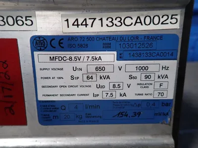 USED ARO MFDC MFDC8.5V / 7.5 KA