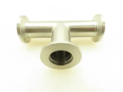 INFICON 304 Stainless Pipe Tee Vacuum Fitting DN 16 ISO-KF 16mm  LOT OF 7