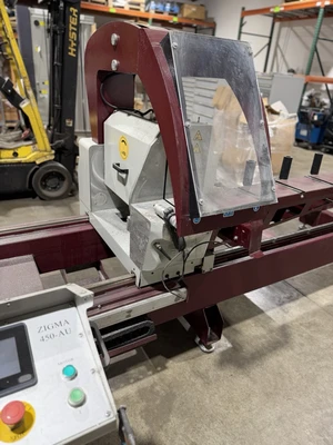 Atech Zigma AU450 Heavy Duty CNC Double Miter Saw Aluminum 480V