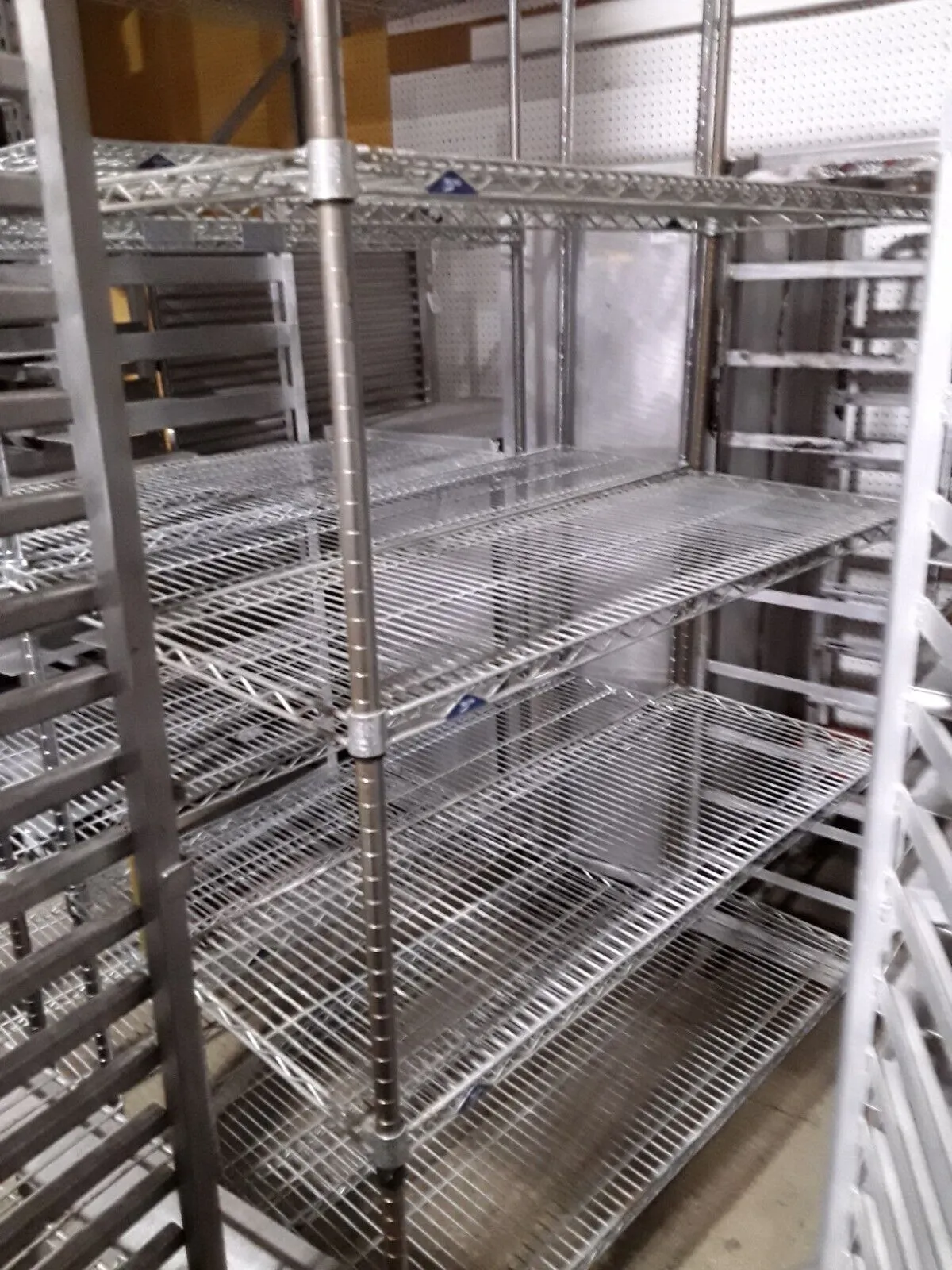 Used Chrome Wire Shelving 48" x 18"- 5 Shelves