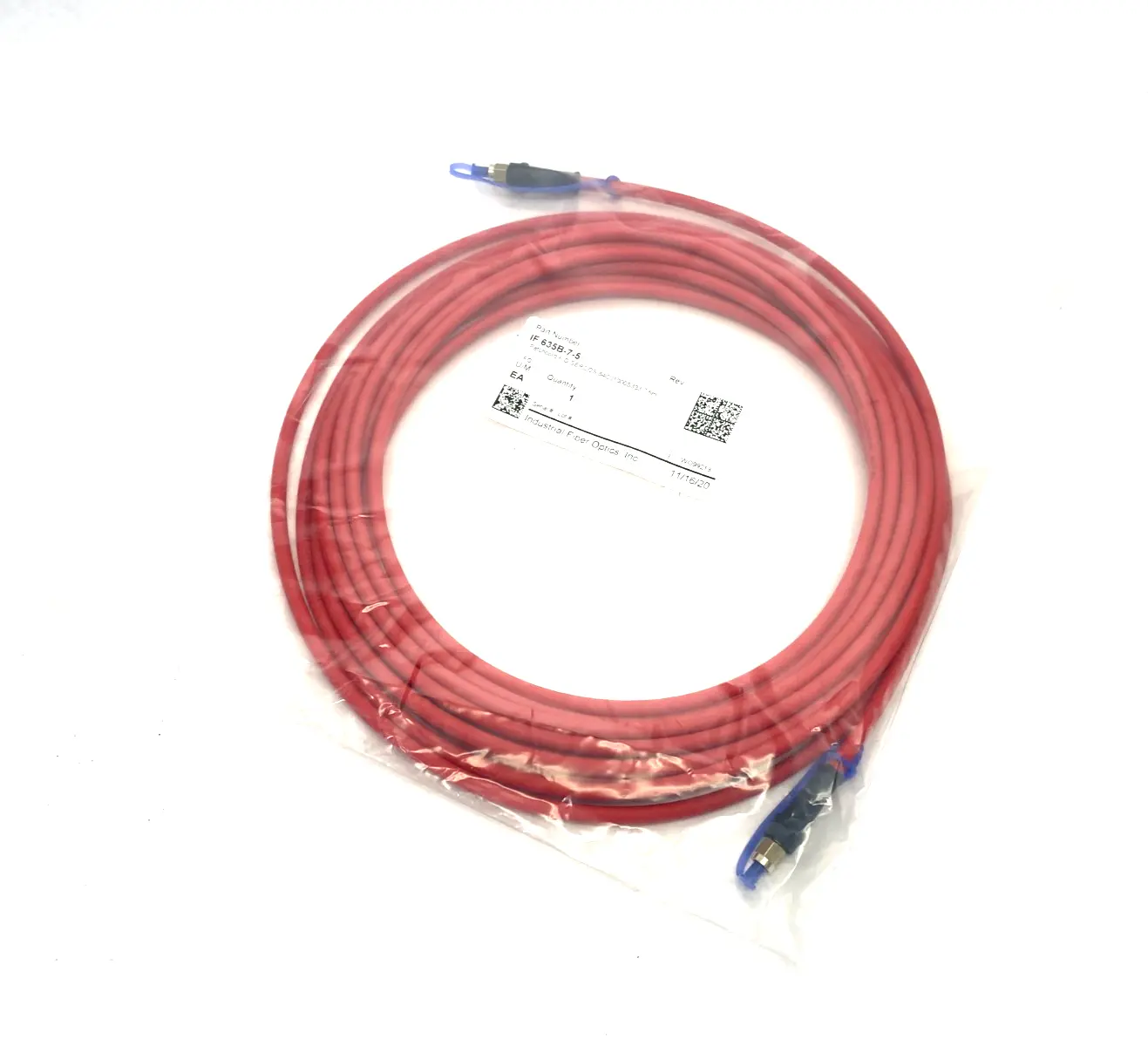 NEW INDUSTRIAL FIBER OPTICS PATCHCORD F/O SERCOS 84C01000S333 7.5M
