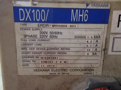 USED 2013 YASKAWA MOTOMAN MH6