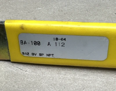 NEW Milwaukee Valve BA-100 A 112